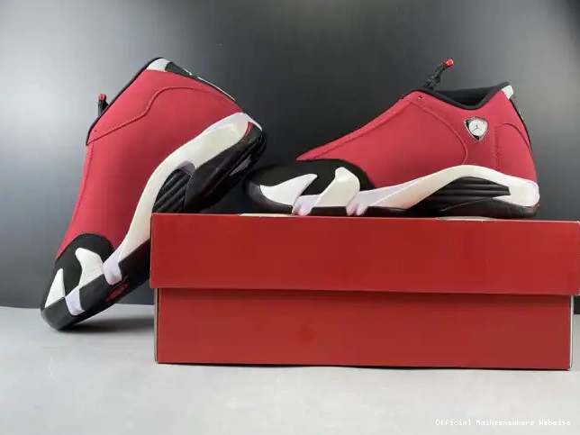 Official Maikesneakers RETRO 487471-006 TORO RED JORDAN 14 AIR GYM 0405
